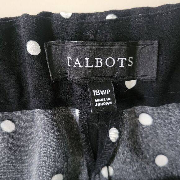Talbots Navy Dotty Print Capris Pant - Picture 3 of 15